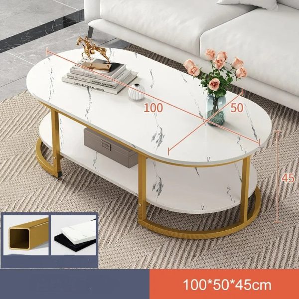 Modern Marble Style Coffee Tables With and Without Storage Compartments on Sale