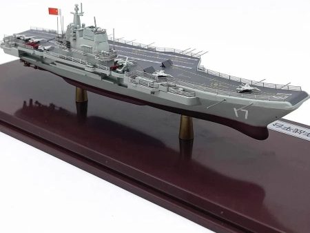 China Navy  Shandong Aircraft Carrier Warship Alloy Model Assembled With Display Case Online Hot Sale