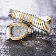 New Snake Design Luxury Wrist Quartz Watch For Women with Lab Diamonds Supply