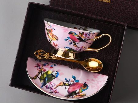 Royal Classic italian  Art Coffee and Tea Set 24 K Gold Plated Bone China Porcelain Online