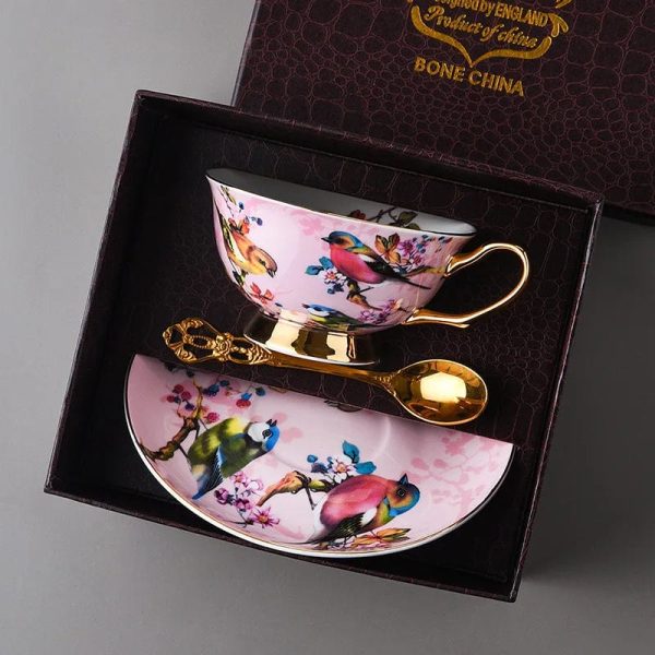 Royal Classic italian  Art Coffee and Tea Set 24 K Gold Plated Bone China Porcelain Online