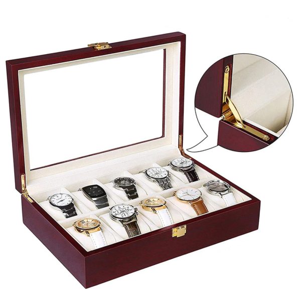 Luxury Wood Watch Storage Orgonizers Boxes for 2 3 5 6 10 12 Slots Online