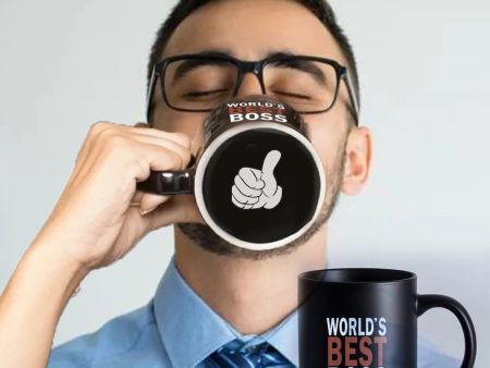 Best Boss Ever 11oz Black Ceramic Coffee Tea Funny Cup Online Hot Sale