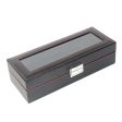 Luxury  High Quality Carbon Fiber Leather Watch Case Box Organizer Online now