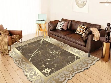 Alice Luxury Modetrn Ornament Carpet Non-Slip Floor Mat Rug Carpe For Discount