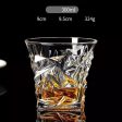 Private Collections Design Whiskey Brandy Crystal Diamond Cut Glass Discount