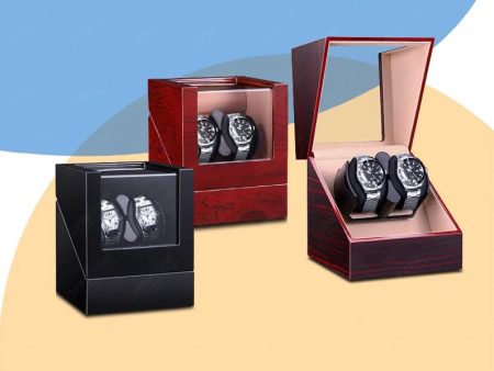 Automatic Laxury Double Watch Winder Handmade Battery or DC AC Operated Cheap