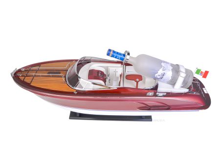 Luxurious Riva Rivarama Speed Boat and Wine Holder Wood Model Boat Assembled Cheap