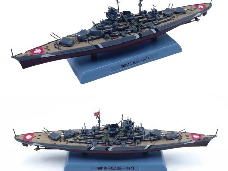 World War II German Flagship Bismarck Military Battleship Alloy  Model Assembled Cheap