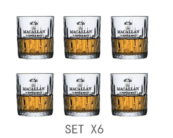 Private Collection New Macallan Signature Single Malt  Crystal Faceted  Whiskey Lead-Free Glasses Online Sale