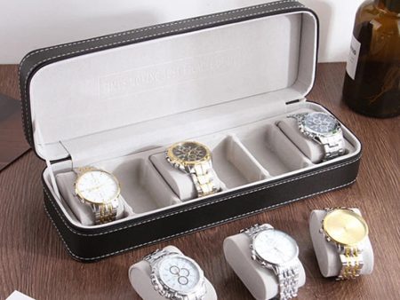 Luxury Zippered  Watch Storage Display Orgonizers Travel Boxes for 6 10 12 Slots Cheap