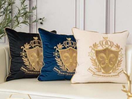 Royal Lily Decorative Woven Luxury Pillowcases on Sale