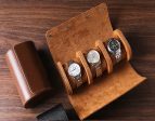 Luxury Leather Watch Storage Orgonizers Travel Boxes for 1 2 3 Slots For Discount