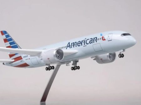 American  Airlines Boeing  787 B787 Dreamliner Model Aircraft With Landing Gears and LED Lights Online Hot Sale