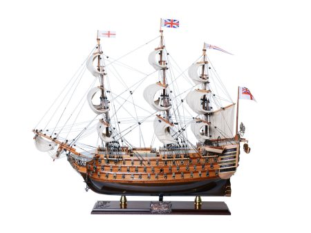 HMS Victory Admiral Nelsons Flagship Tall Ship Limited Edition Full Crooked Sails  Wood Model Sailboat Assembled For Discount