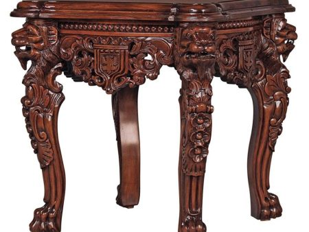 Cofee Tea Side Table Grande Hall Lion Legs Hand Carved Mahogany Antique Replica Furniture By Lord Thomas Raffles For Discount