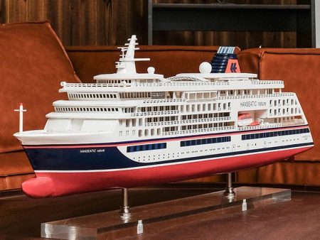 Hanseatic Nature Luxury Passenger Cruise Ship Ocean Liner Extra large  Wood Model Assembled For Discount