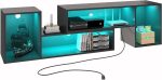 Modern Deformable TV Stand Tables With Storage and LED Lights Discount