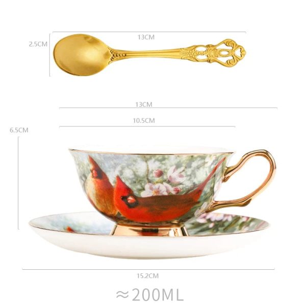 Royal Classic Luxury Premium English Afternoon Style Tea Cofee Sets For Two 24 K Gold Plated Bone China Porcelain Online