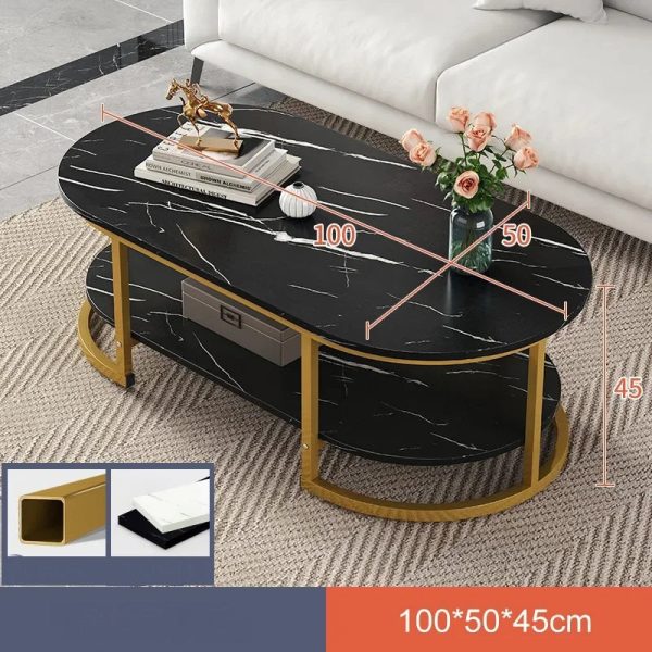 Modern Marble Style Coffee Tables With and Without Storage Compartments on Sale