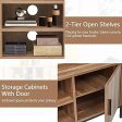 Modern Elegant Brown Affordable TV Stand  With Storage Cabinets Online