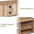 Modern Elegant Brown Affordable TV Stand  With Storage Cabinets Online