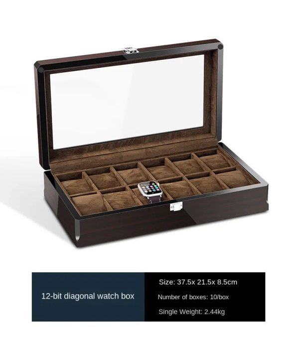 Luxury Wood Piano Finished Watch Case Box Organizer For Discount