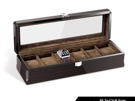 Luxury Wood Piano Finished Watch Case Box Organizer For Discount