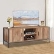 Modern Elegant Brown Affordable TV Stand  With Storage Cabinets Online