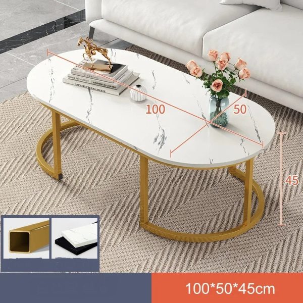 Modern Marble Style Coffee Tables With and Without Storage Compartments on Sale