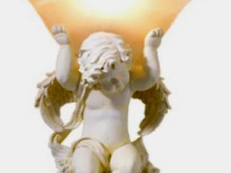 Angels Statue Sculptural Electric Wall LED 3 Colors Lamp Sconce For Discount