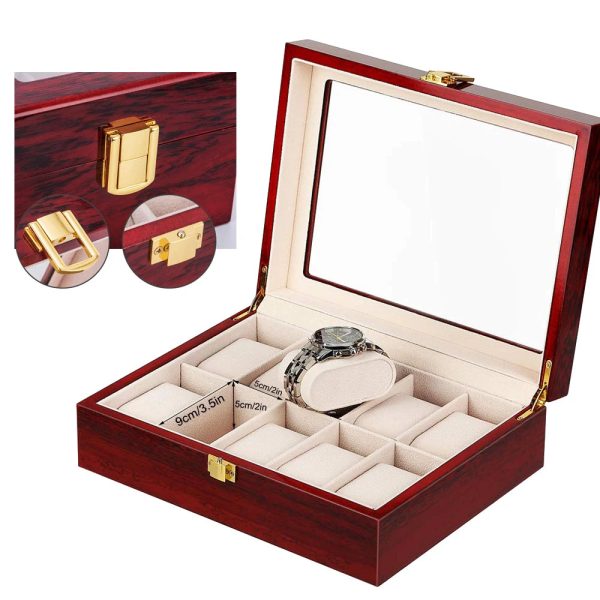 Luxury Wood Watch Storage Orgonizers Boxes for 2 3 5 6 10 12 Slots Online