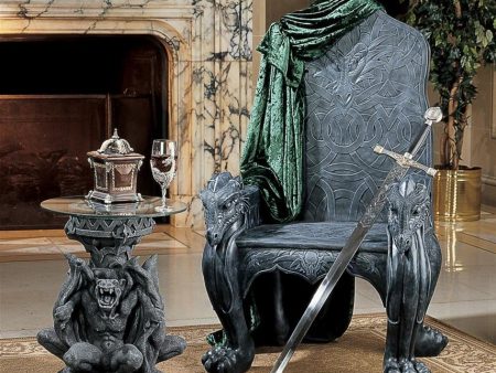 Medieval Celtic Dragon Castle Throne Armchair By artist Gary Chang Online