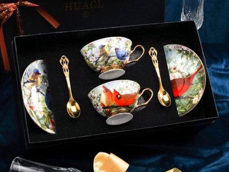 Royal Classic Luxury Premium English Afternoon Style Tea Cofee Sets For Two 24 K Gold Plated Bone China Porcelain Online