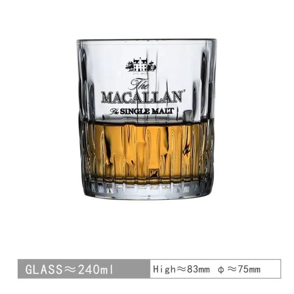 Private Collection New Macallan Signature Single Malt  Crystal Faceted  Whiskey Lead-Free Glasses Online Sale