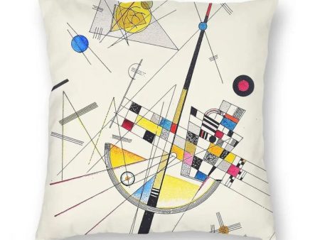 Delicate Tension By Artist Wassily Kandinsky Double Printed With Zipper Polyester Pillowcases Online Sale