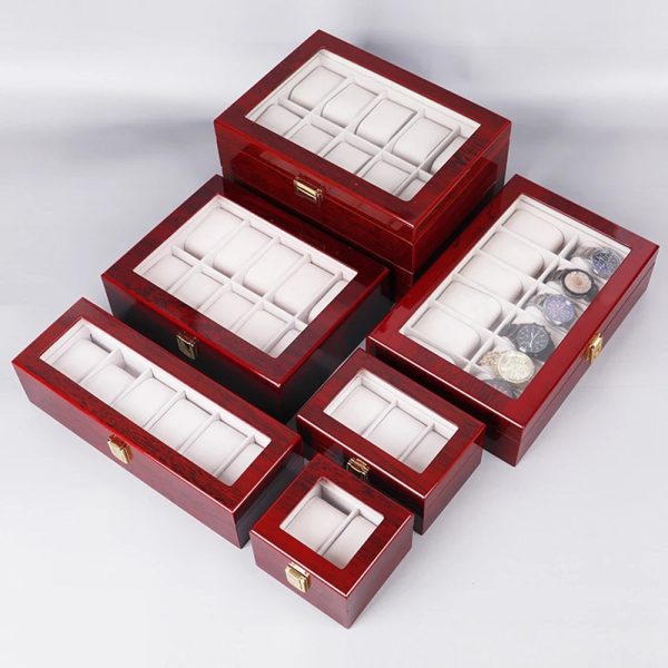 Luxury Wood Watch Storage Orgonizers Boxes for 2 3 5 6 10 12 Slots Online