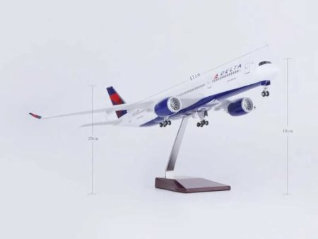 Delta Airlines Airbus  350 A350  Model Aircraft With Landing Gears and LED Lights Supply