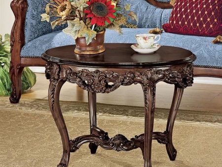 Cofee Tea Table Hand Carved Mahogany Antique Replica Furniture By Louis XV Hot on Sale