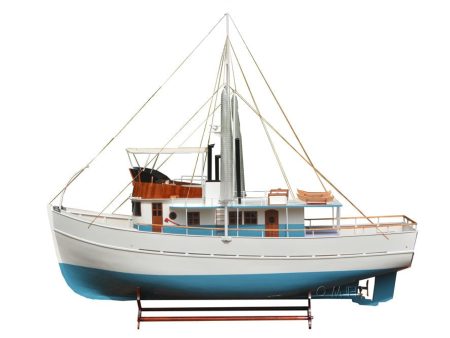 Dickie Walker Fishing Boat XXXL Wood Model Ship Assembled Online