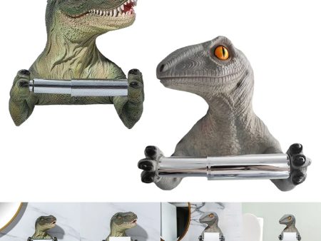 Decorative Dinosaur Toilet Paper Roll Holder Bathroom Wall Mounted. Hot on Sale