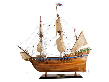 Mayflower Pilgrims Tall War Ship  Exclusive Edition Wood Model Sailboat Assembled Hot on Sale