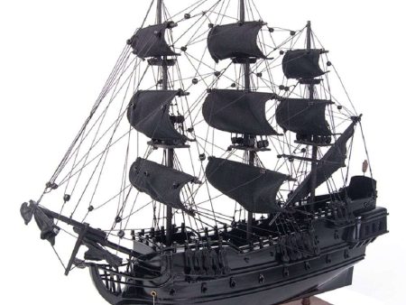 Black Pearl Pirates of The Caribbean Exclusive Edition Small Tall Ship Wood Model Sailboat Assembled For Discount