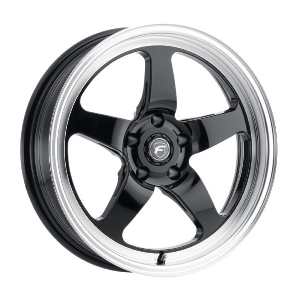 Forgestar D5 Drag 17x5.0   5x114.3 BP   ET-21   2.125in BS Gloss Black Wheel Hot on Sale