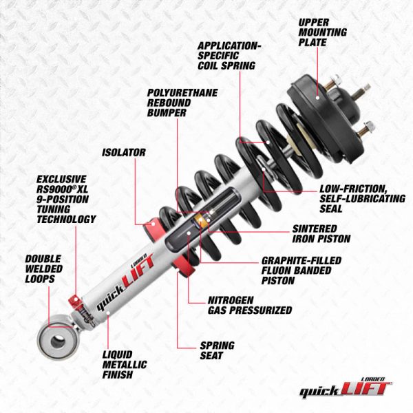 Rancho 03-19 Toyota 4Runner Front Left Quick Lift Loaded For Discount