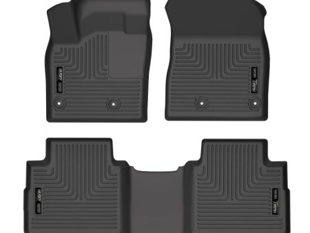 Husky Liners 21-22 Nissan Rogue WeatherBeater Front & 2nd Seat Floor Liners - Black Online now