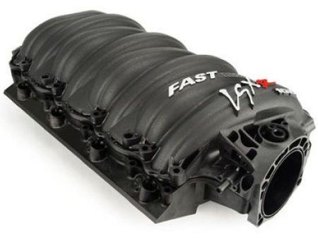 FAST LSXR 102MM Rect Port Intake Manifold - Black w  102MM Big Mouth Billet Throttle Body (Kit) For Sale