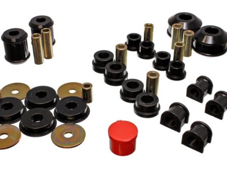 Energy Suspension 03-05 Mitsubishi Lancer EVO 8 Black Hyper-flex Master Bushing Set Sale